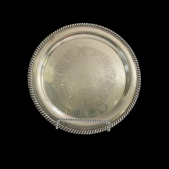 Vintage SF Co. 
Silver Plate Serving Tray - Picture 1 of 10